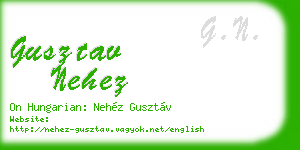 gusztav nehez business card