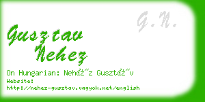 gusztav nehez business card